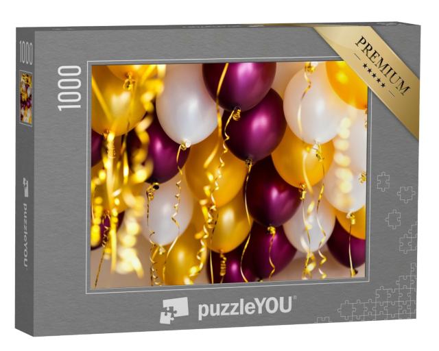Puzzle 1000 Teile „Bunte Ballons und Luftschlangen “