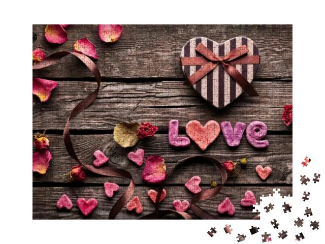 Puzzle 1000 Teile „Liebe zum Valentinstag“