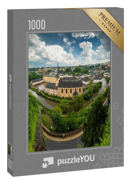 Puzzle 1000 Teile „Blick von oben über die Luxemburger Altstadt“