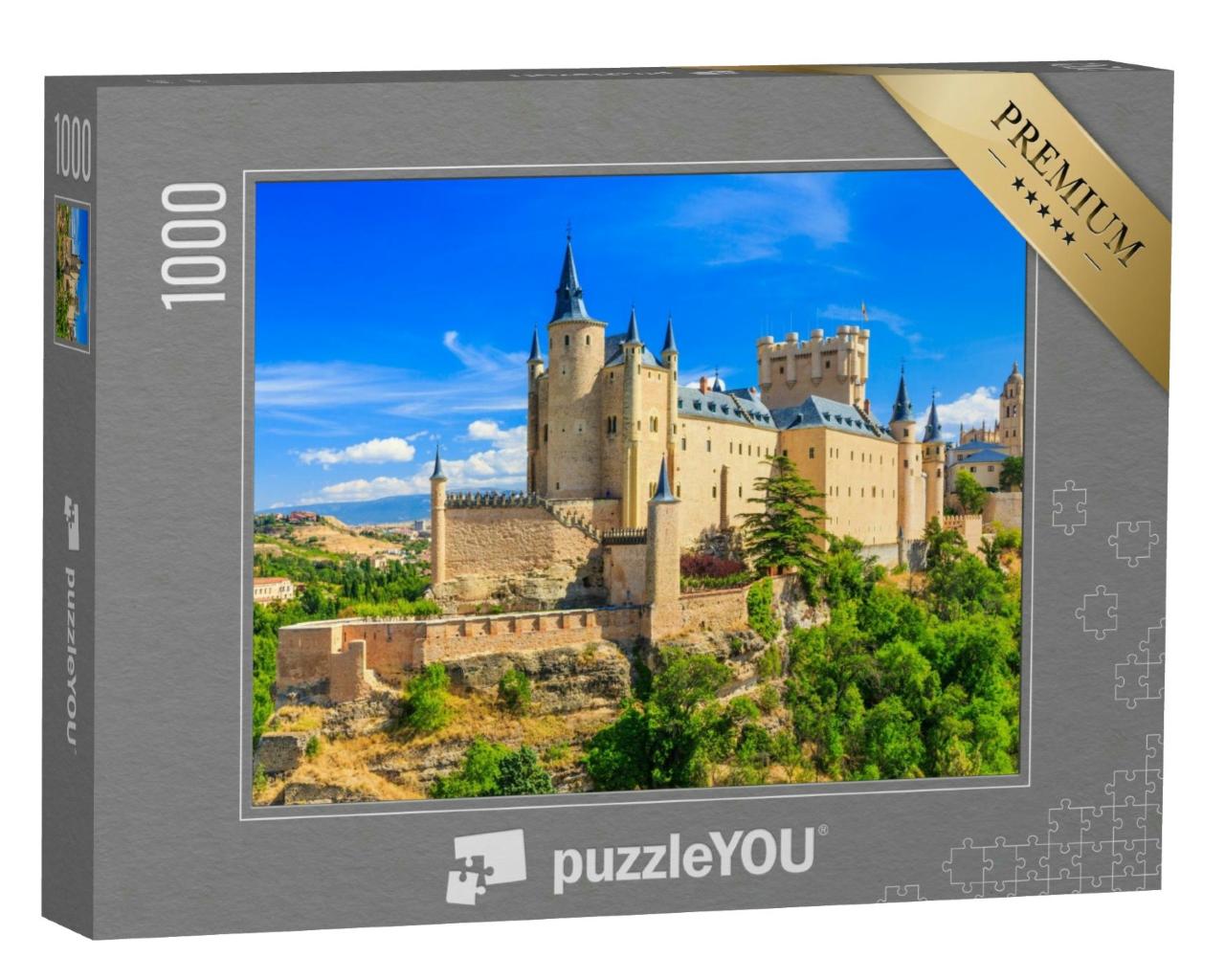 Puzzle 1000 Teile „Alcazar von Segovia, Spanien“