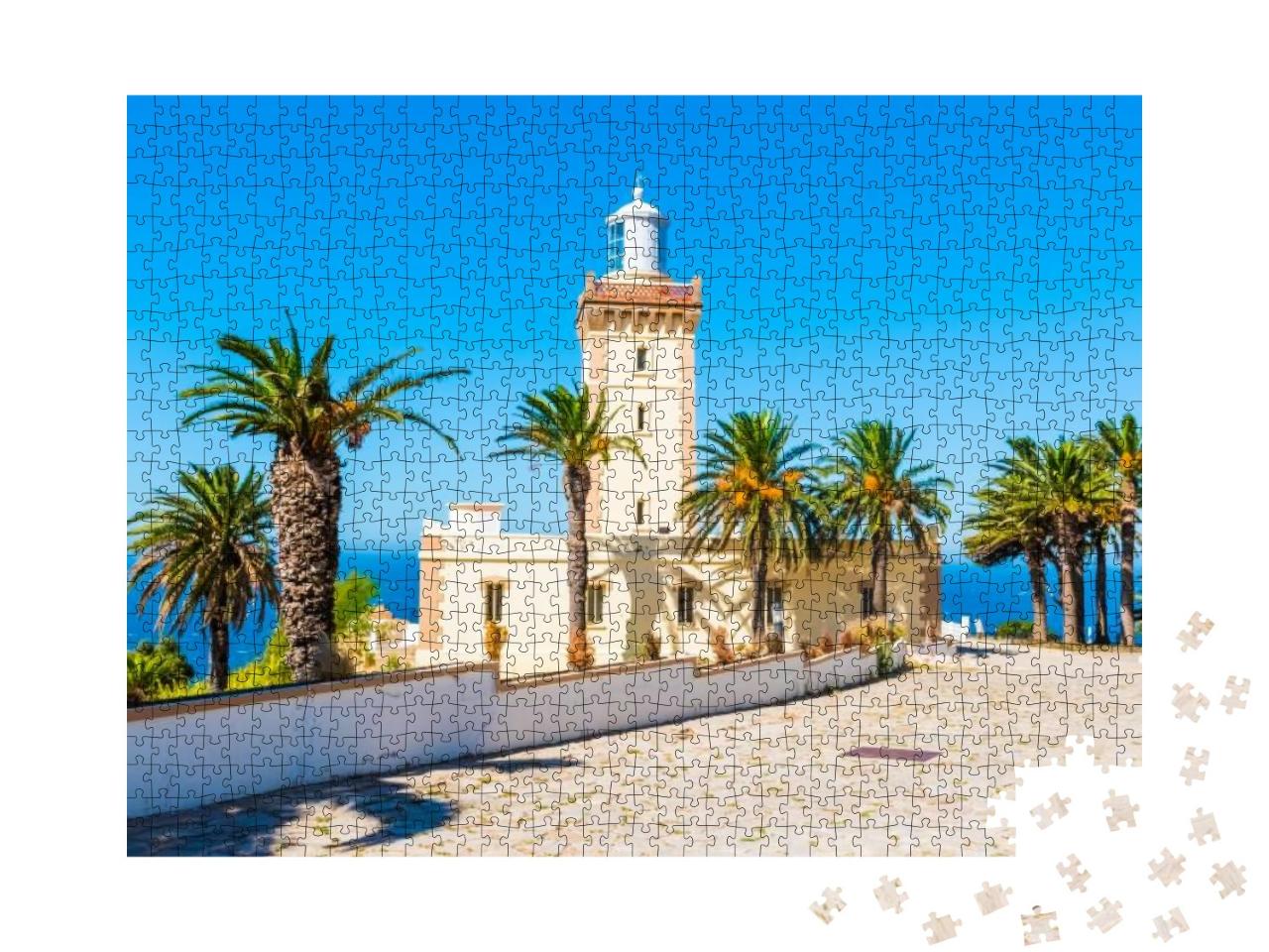 Puzzle 1000 Teile „Leuchtturm von Cap Spartel, Marokko“