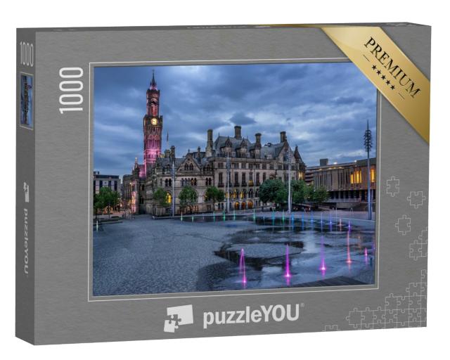 Puzzle 1000 Teile „Bradford City Hall in West Yorkshire, England“