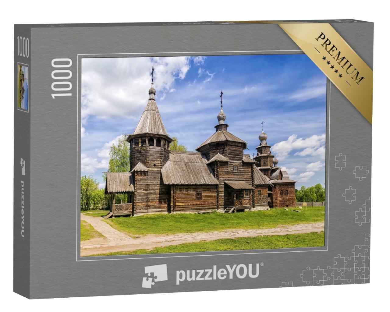 Puzzle 1000 Teile „Museum für Holzarchitektur, Suzdal, Russland“