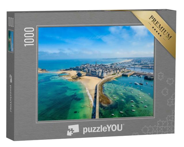 Puzzle 1000 Teile „Saint Malo: Stadt der Freibeuter, Bretagne, Frankreich“