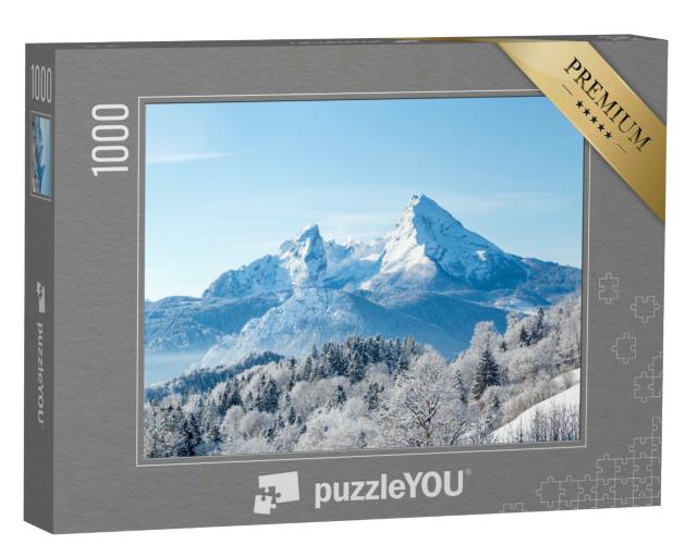 Puzzle 1000 Teile „Aussicht auf den berühmten Watzmann, Bayern“