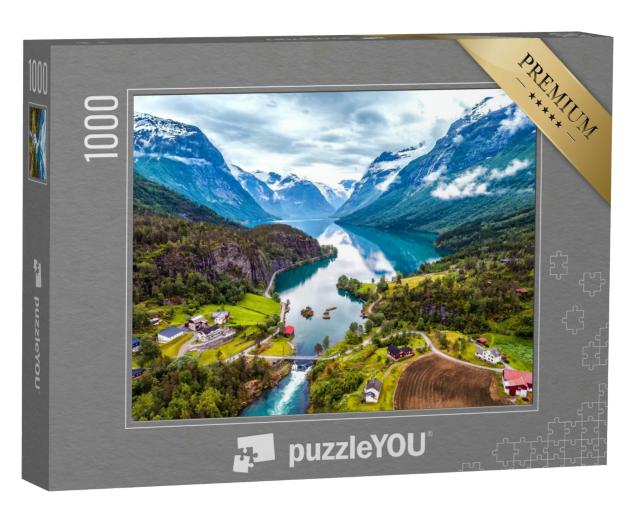 Puzzle 1000 Teile „Die wunderschöne Natur Norwegens“