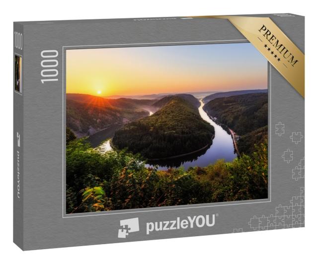 Puzzle 1000 Teile „Malerische Saarschleife, Saarland“