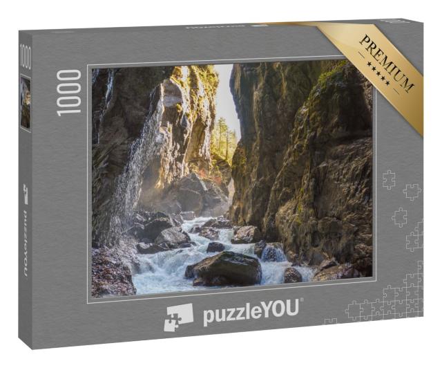 Puzzle 1000 Teile „Wilde Partnachklamm in Garmisch-Partenkirchen, Deutschland“