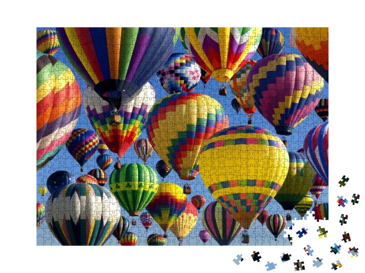 Puzzle 1000 Teile „Heißluftballons auf dem New Jersey Ballooning Festival“