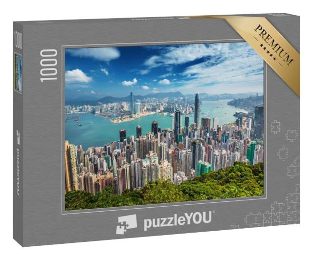 Puzzle 1000 Teile „Hongkong, Ausblick vom Berg Victoria Peak“