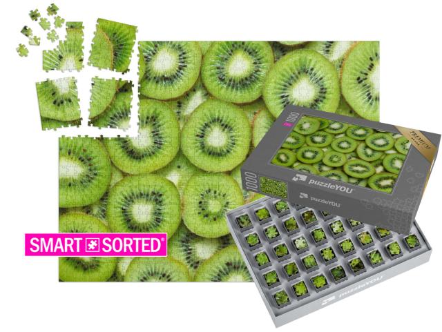 Puzzle „Frisch aufgeschnittene Kiwi“ | SMART SORTED® 1000 Teile