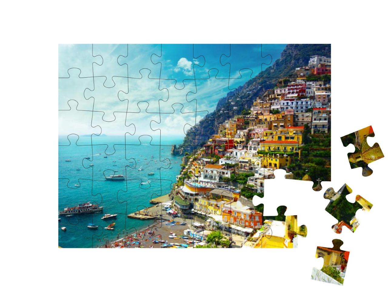 Puzzle 48 Teile „Positano, Amalfi, Italien“