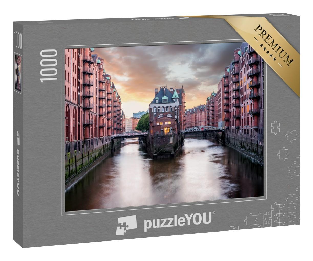 Puzzle 1000 Teile „Hamburger Speicherstadt“