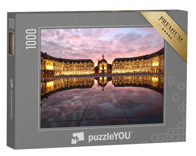 Puzzle 1000 Teile „Bordeaux in der Abenddämmerung“