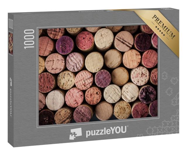 Puzzle 1000 Teile „Weinkorken in verschiedenen Farben “