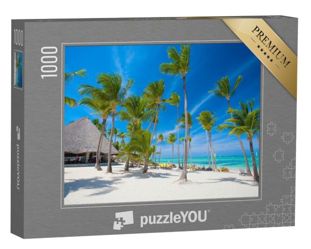 Puzzle 1000 Teile „Weißer Strand in der Dominikanischen Republik“