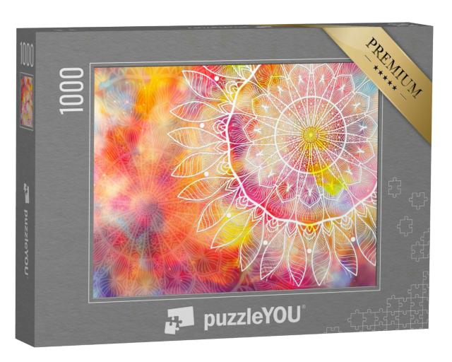 Puzzle 1000 Teile „Federleichtes Mandala“