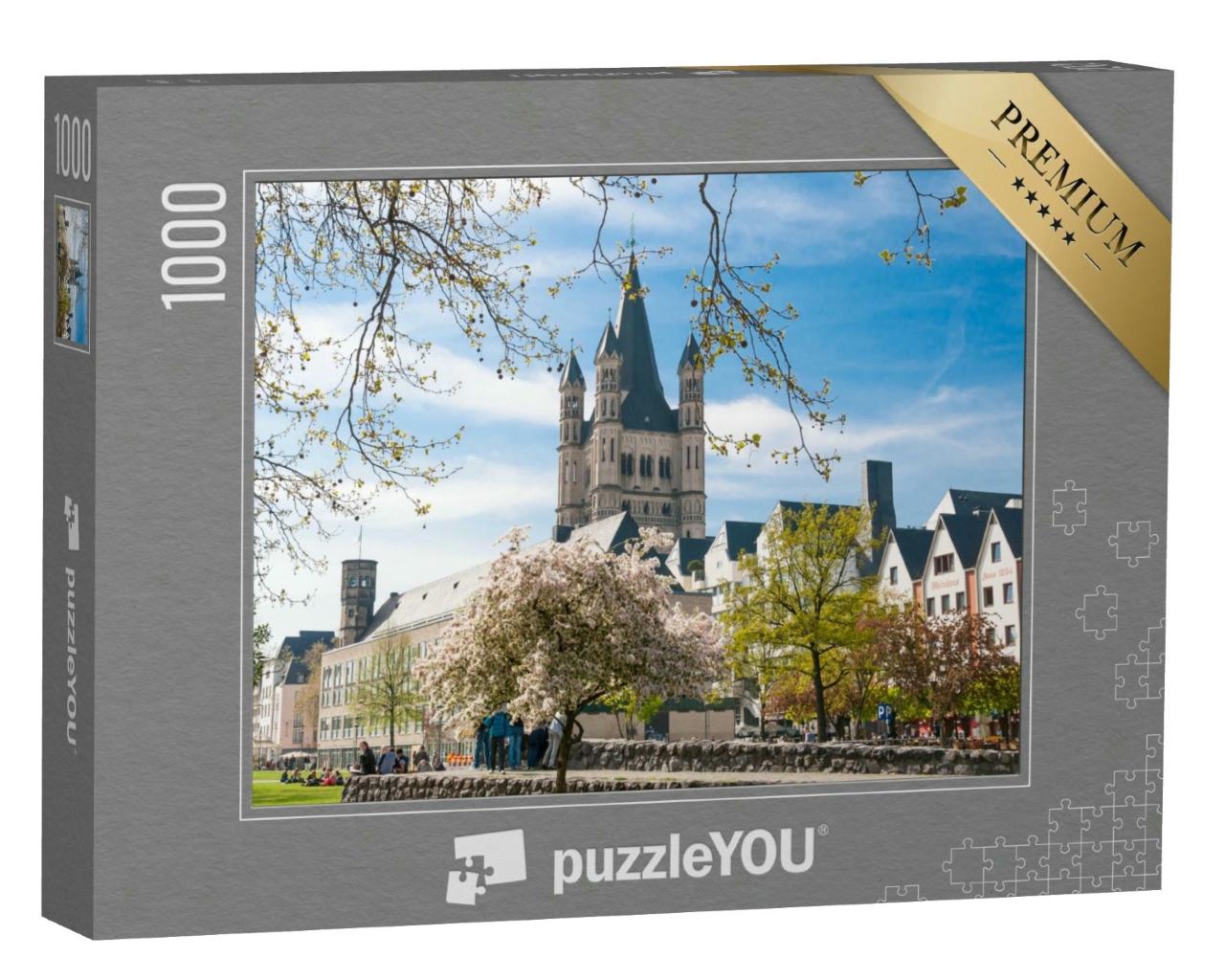 Puzzle 1000 Teile „Große St. Martinskirche in Köln“