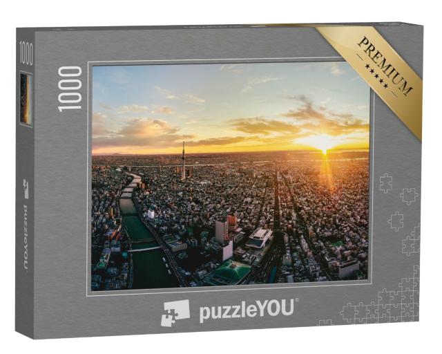 Puzzle 1000 Teile „Tokio in der Morgendämmerung, Japan“
