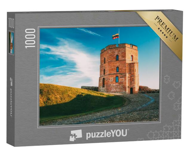 Puzzle 1000 Teile „Turm von Gediminas in Vilnius im Sommer, Litauen“