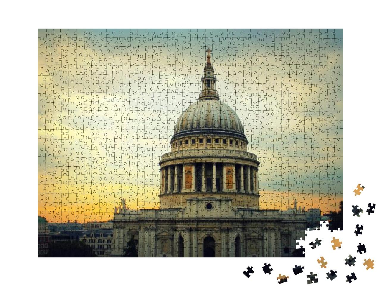 Puzzle 1000 Teile „St. Pauls Cathedral in London, England“