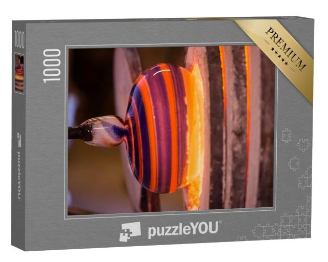 Puzzle 1000 Teile „Glasblasen - ein Kunsthandwerk“