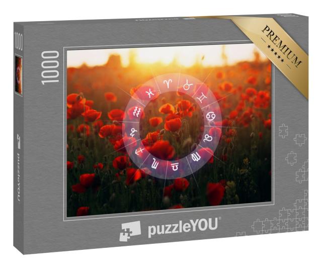 Puzzle 1000 Teile „Horoskop Astrologie Tierkreiszeichen“