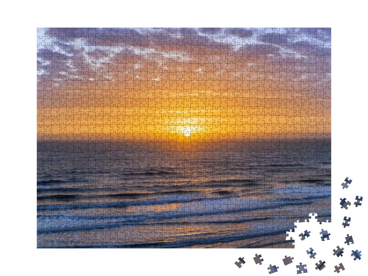 Puzzle 1000 Teile „Sonnenaufgang über dem Atlantischen Ozean, Florida, USA“