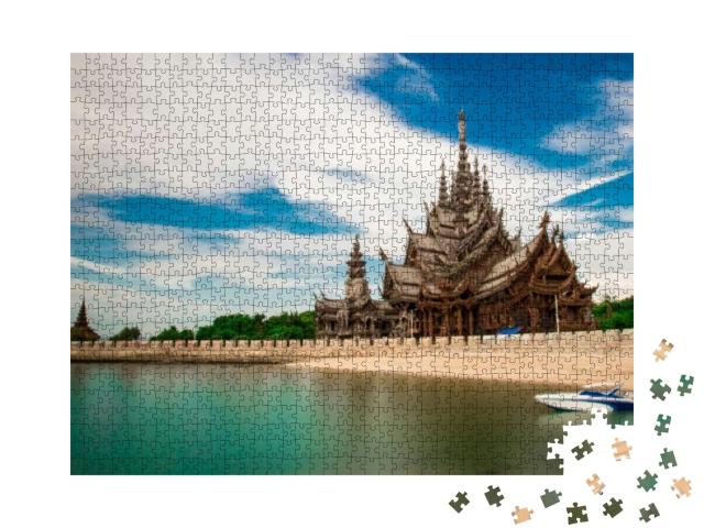 Puzzle 1000 Teile „Heiligtum der Wahrheit, Pattaya, Thailand“