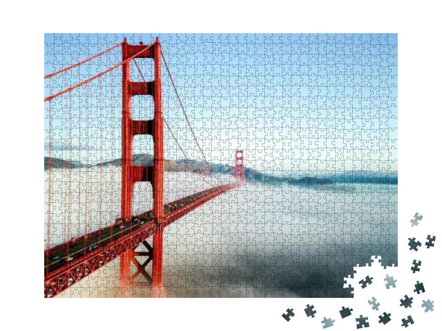 Puzzle 1000 Teile „Golden Gate Bridge, San Francisco“