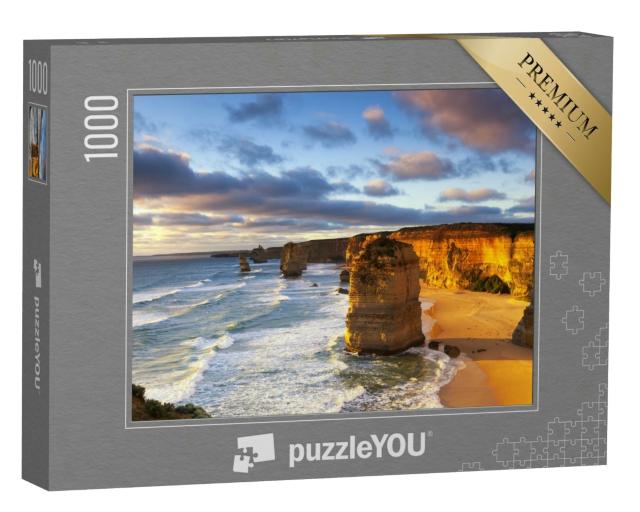 Puzzle 1000 Teile „Zwölf Apostel bei Sonnenuntergang, Great Ocean Road, Victoria, Australien“