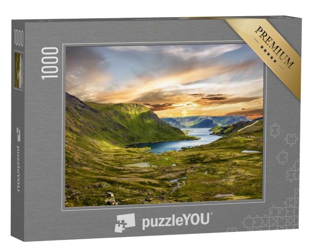 Puzzle 1000 Teile „Jenseits des Polarkreises - Nordkap, Honningsvag, Norwegen“