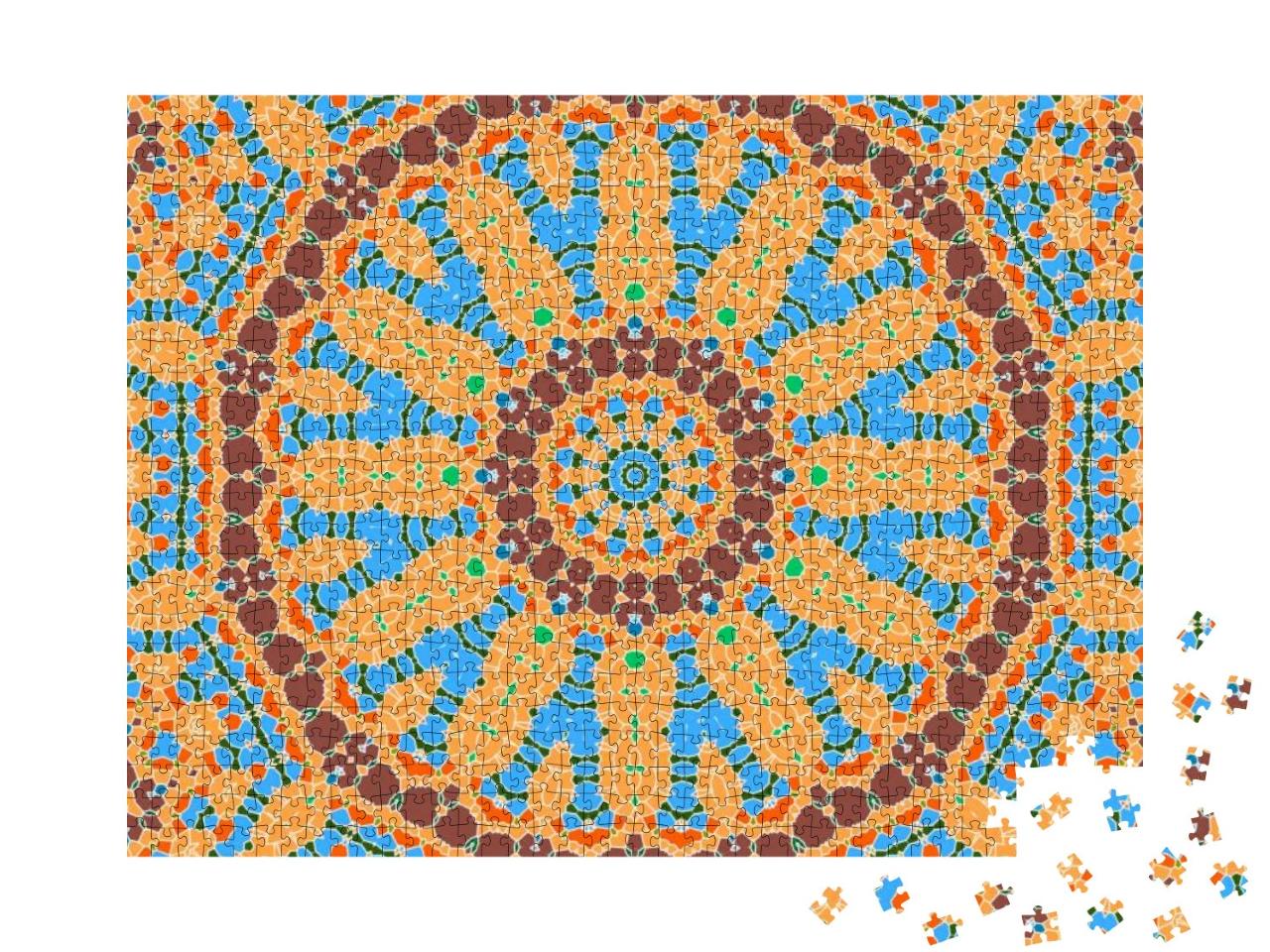 Puzzle 1000 Teile „Geometrisches Ornament im orientalischen Stil“