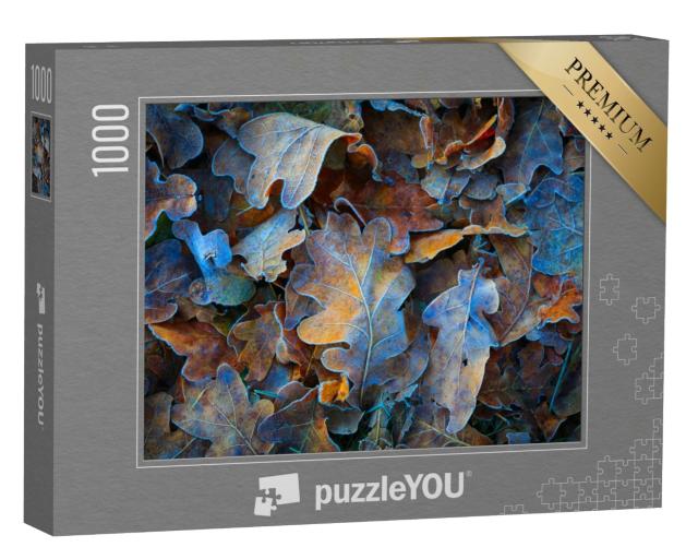Puzzle 1000 Teile „Gefrorene Eichenblätter“