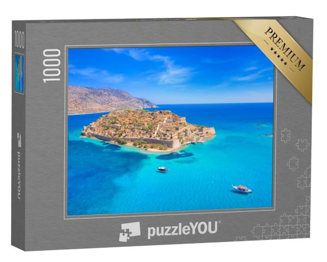 Puzzle 1000 Teile „Insel Spinalonga im Golf von Elounda, Kreta“