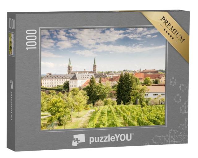 Puzzle 1000 Teile „Weinberg in der Nähe des Doms von Bamberg, Deutschland“