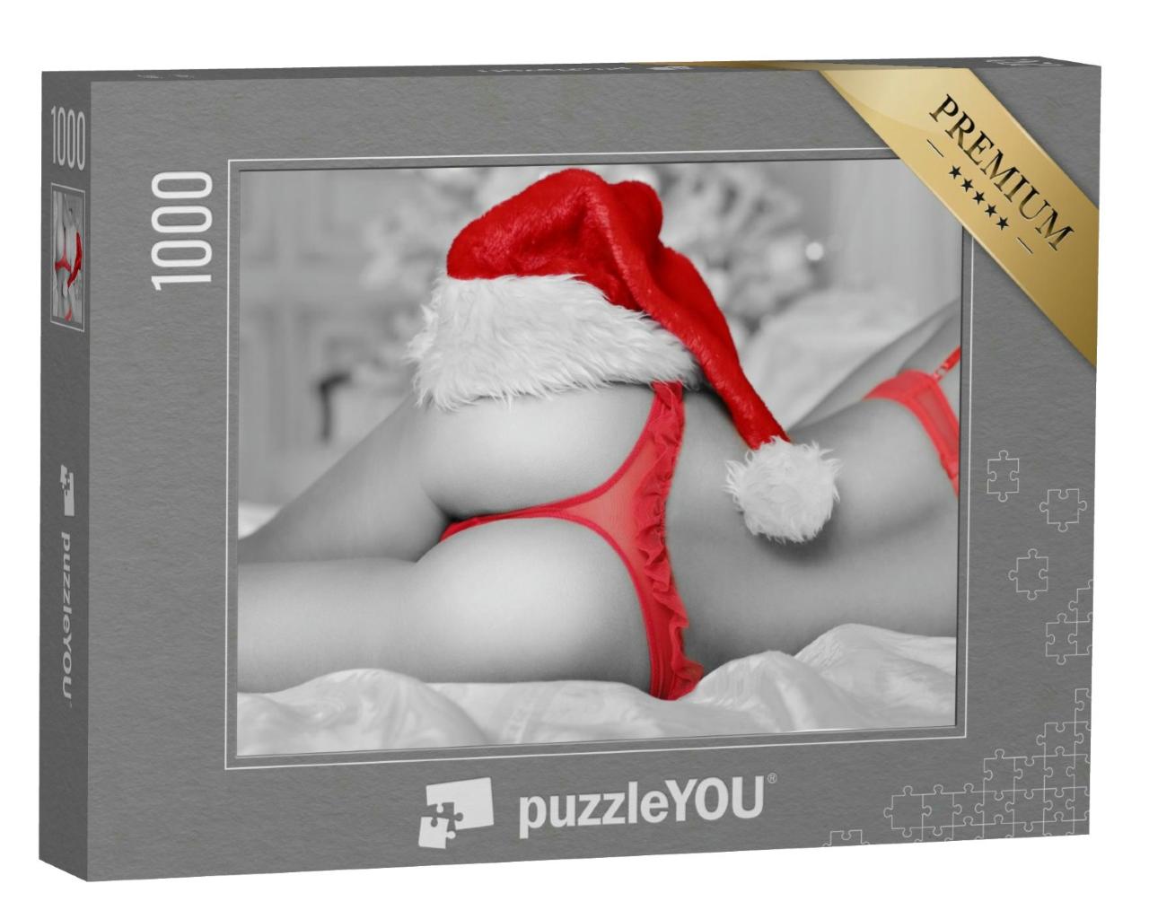 Puzzle 1000 Teile „Sexy Nikolaus-Dessous“