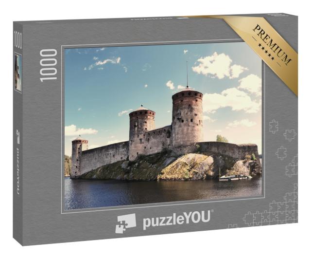 Puzzle 1000 Teile „Alte mittelalterliche Burg in Savonlinna“
