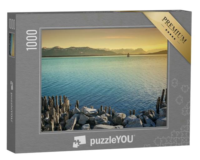 Puzzle 1000 Teile „Impression von Bodensee und Alpen“