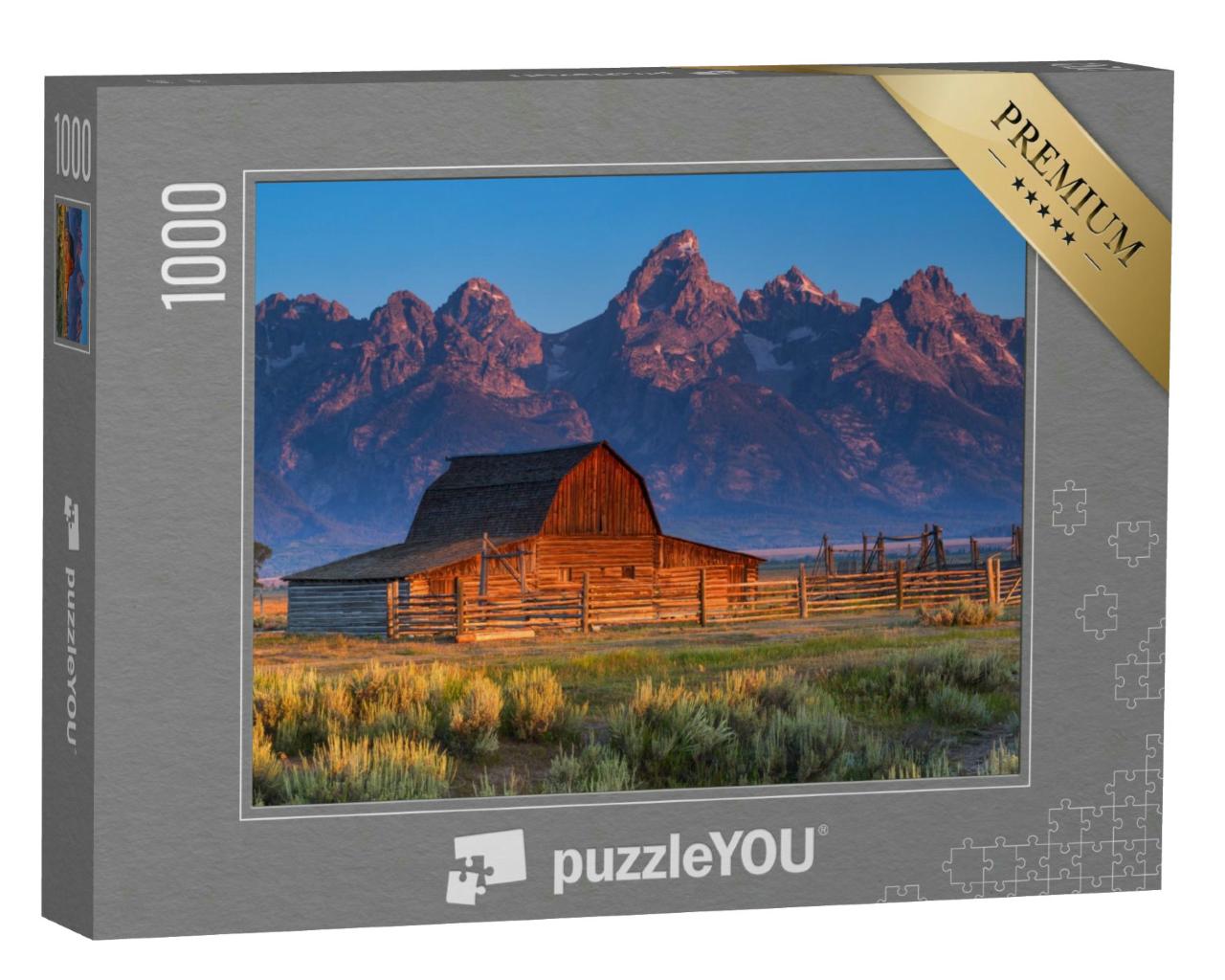 Puzzle 1000 Teile „Sonnenaufgang im Grand Teton National Park, Wyoming, USA“
