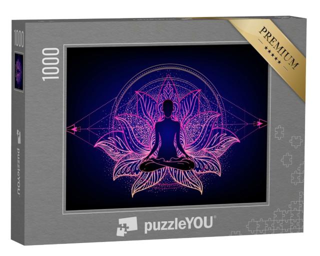 Puzzle 1000 Teile „Lotus-Position, Yoga“