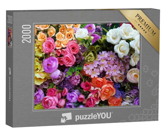 Puzzle 2000 Teile „Ein wunderschönes Blütenmeer“