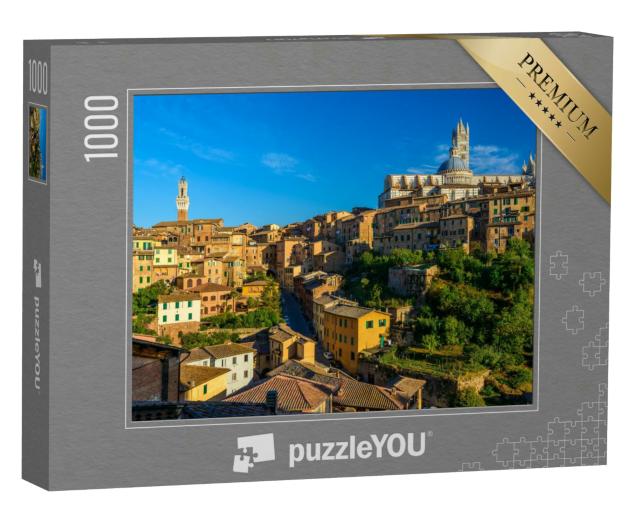 Puzzle 1000 Teile „Panorama von Siena, Toskana, Italien“