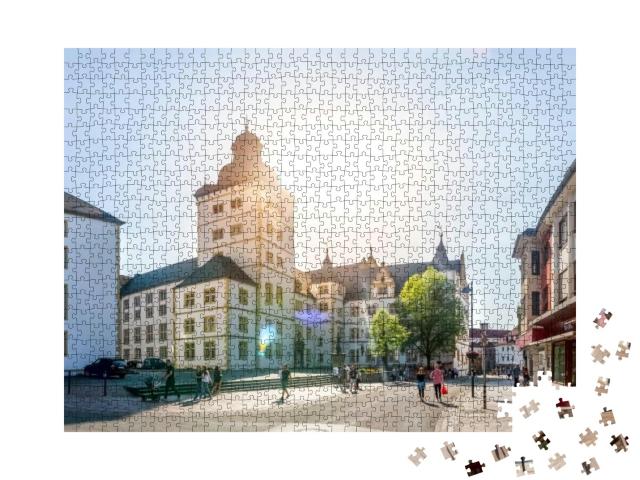 Puzzle 1000 Teile „Altstadt von Paderborn, Deutschland“