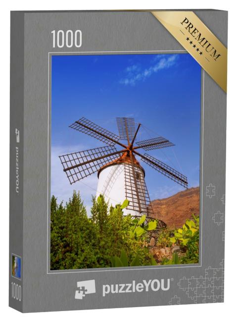 Puzzle 1000 Teile „Windmühle El molino de Mogan auf Gran Canaria“