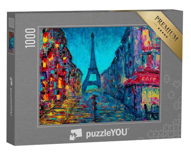 Puzzle 1000 Teile „Pariser Straßenmalerei“