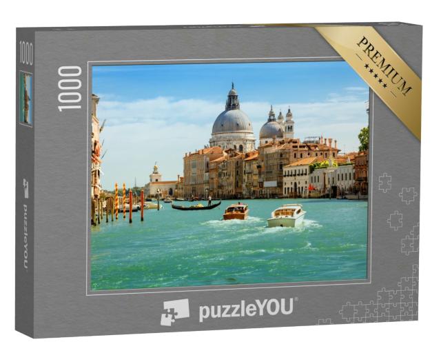 Puzzle 1000 Teile „Canal Grande und Basilika Santa Maria della Salute, Venedig, Italien“