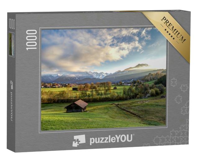 Puzzle 1000 Teile „Blick auf Oberstdorf in den Alpen, Deutschland“