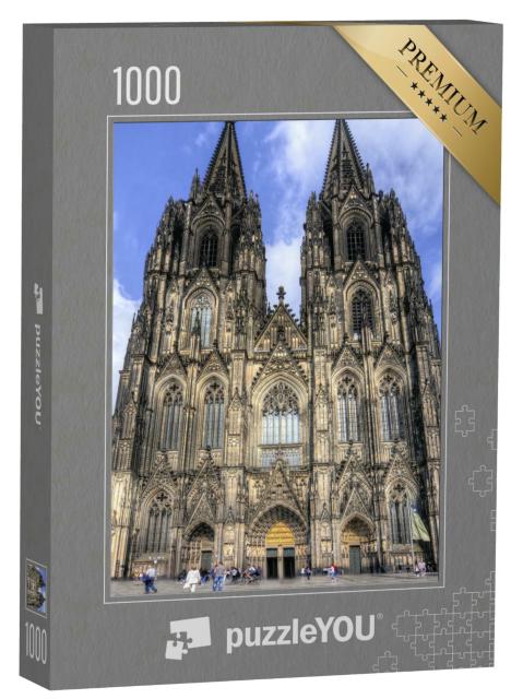 Puzzle 1000 Teile „Frontansicht des Kölner Doms“