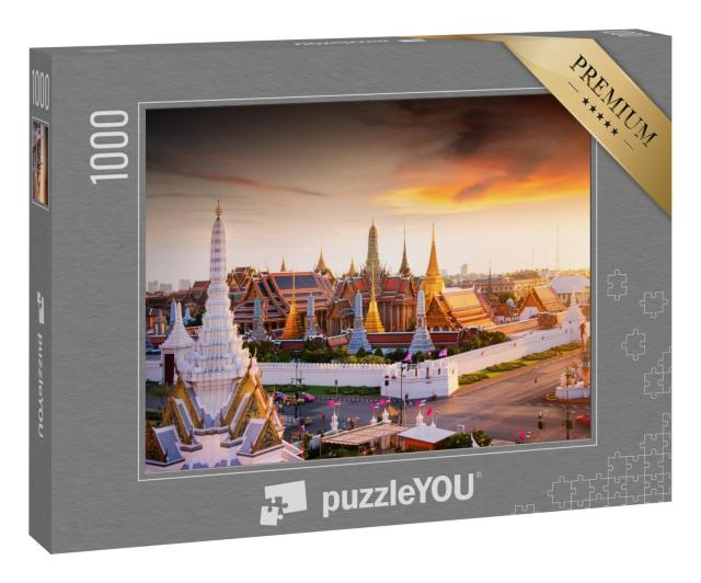 Puzzle 1000 Teile „Großer Palast zur Dämmerung in Bangkok, Thailand“